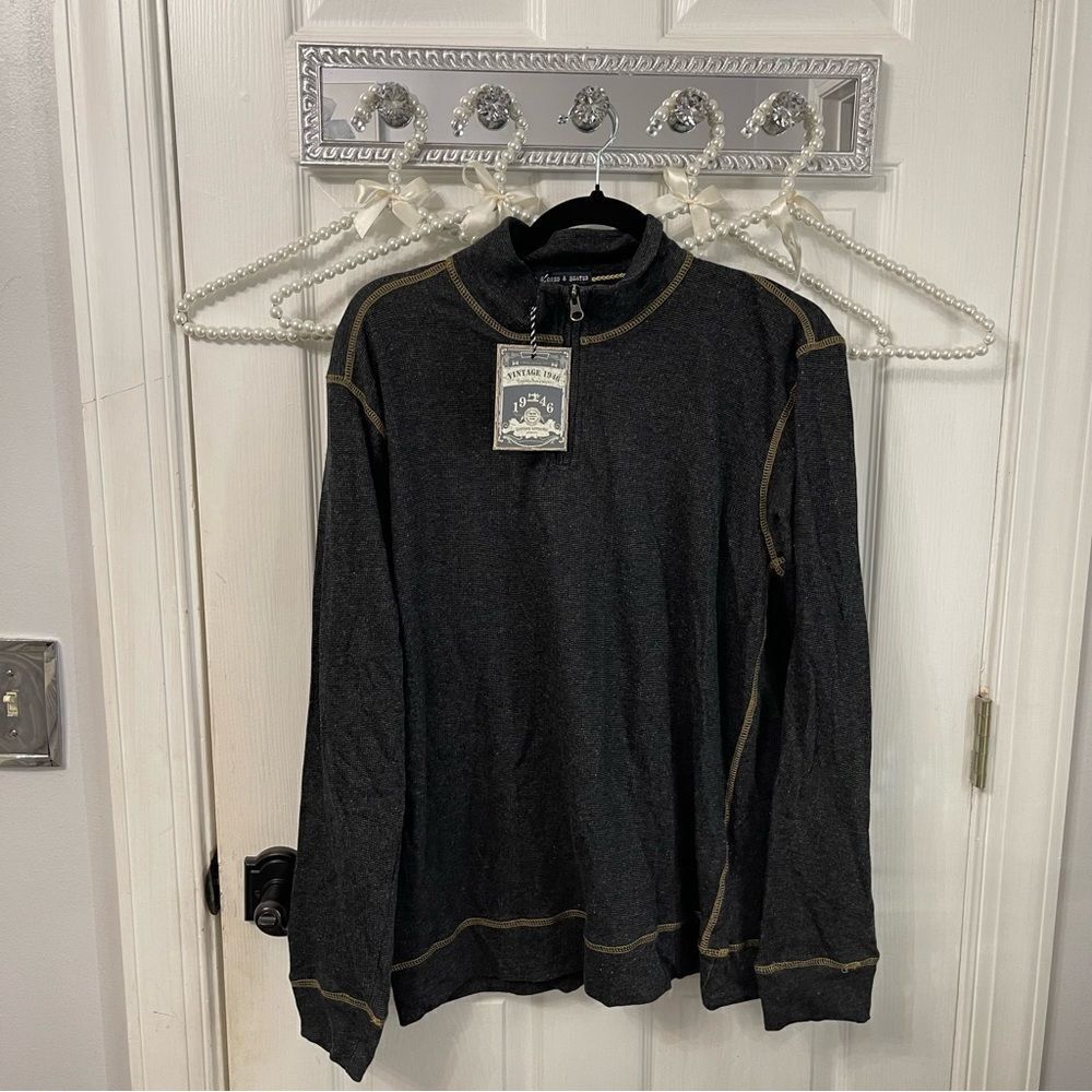 Vintage 1946 Half Zip Pullover Sweater